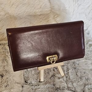 Salvatore Ferragamo Rich Brown Leather Wallet